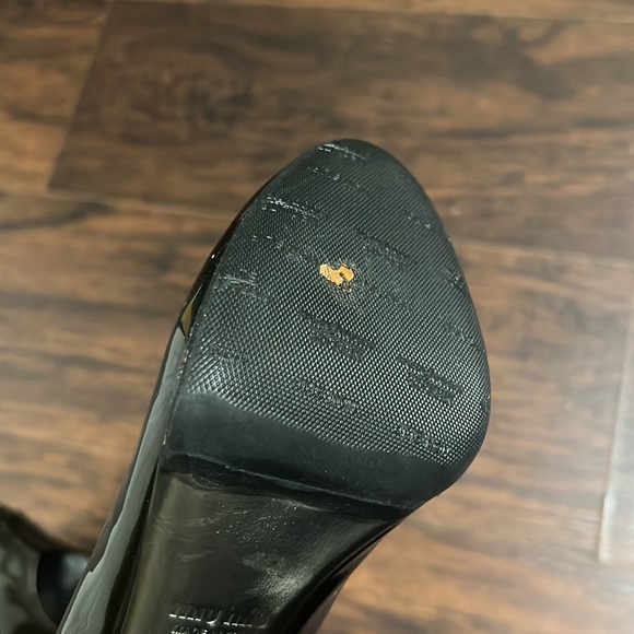 Miu Miu Gunmetal Open Toe Pumps - Picture 6 of 8